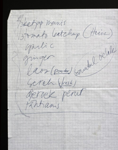 Kirjoitin reseptin muistiin aikoinaan Amsterdamissa, epäilemättä pikkutunneilla, kun olimme nauttineet muutaman biertjen ja ehkä jopa borreltjen. 