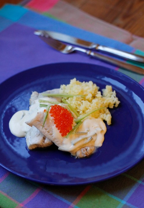 Kuhaa, viinikastiketta ja perunalunta. Mon dieu!