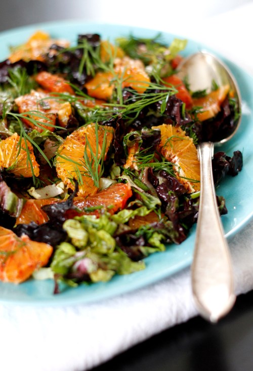 Tilli ja veriappelsiini ovat harvinaisen tuore yhdistelmä. 